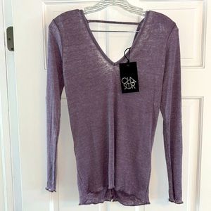 CHASER NWT Lavender long Sleeve shirt.